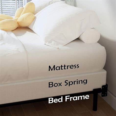 EMODA 5 Inch Box Spring Queen Size Bed Base, 3000 lbs 